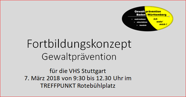 Deeskalation und Gewaltprävention für VHS Kursleitende in Stuttgart